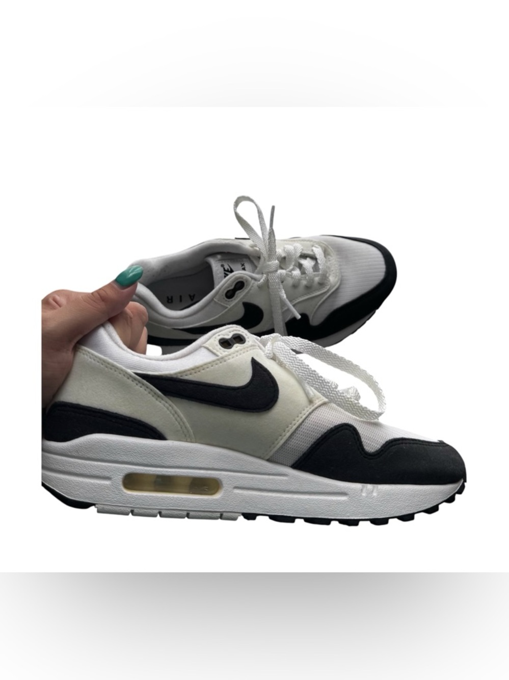 Nike Air Max 1 Black White Cream Sneakers